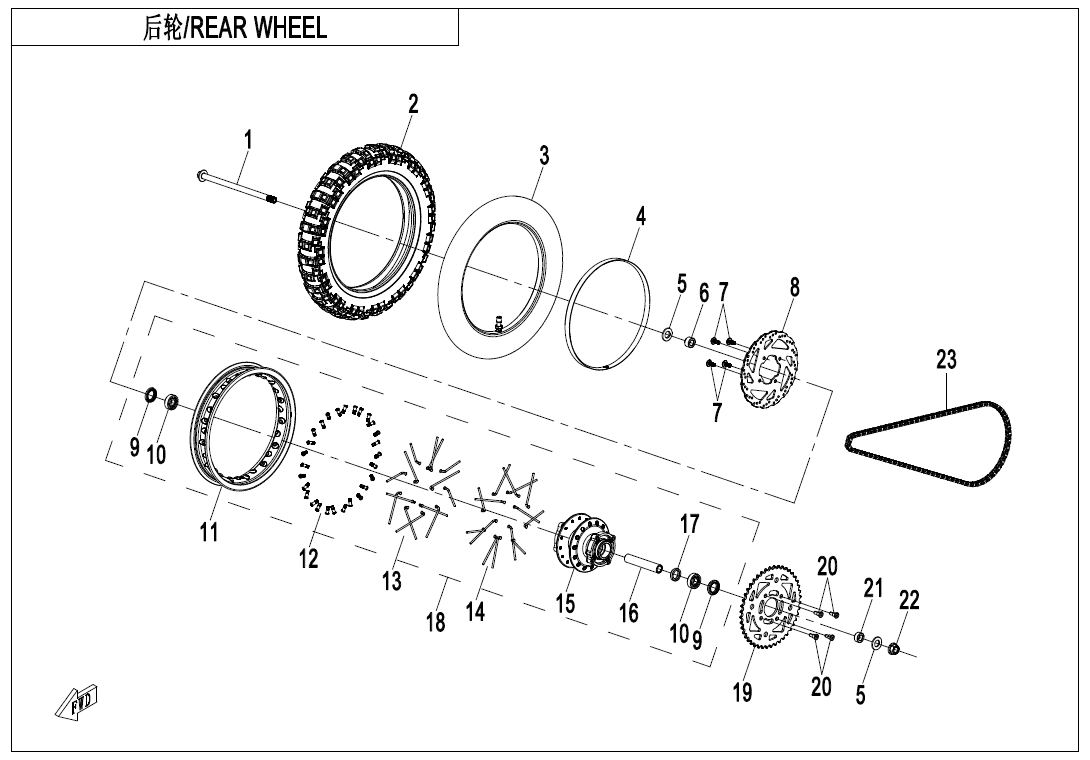 REAR WHEEL - F11