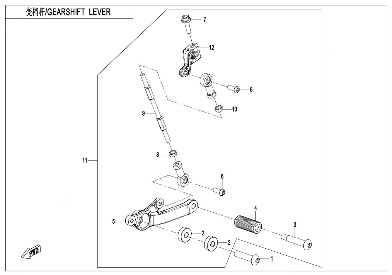 GEARSHIFT LEVER - F03-3