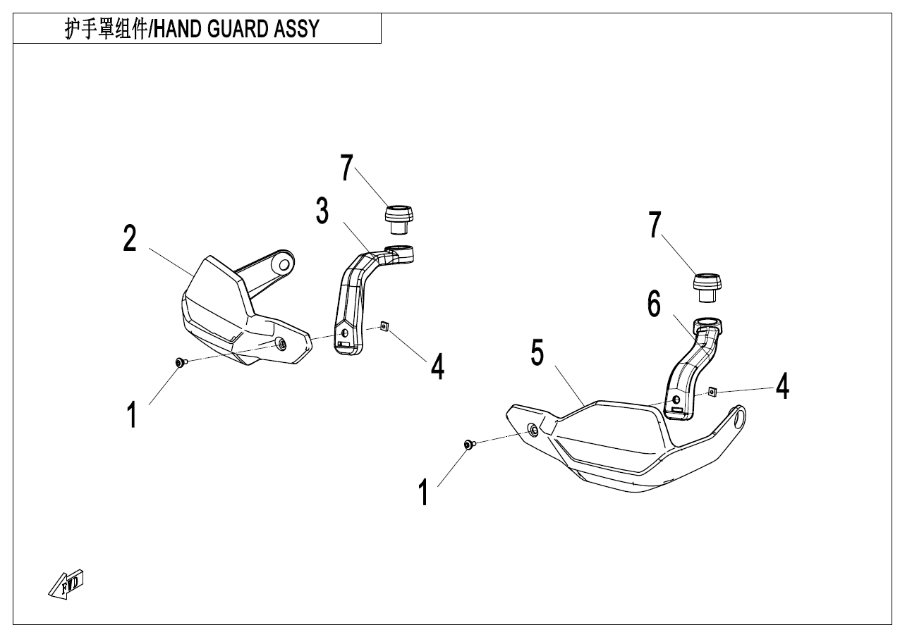 HAND GUARD ASSY - F10-2