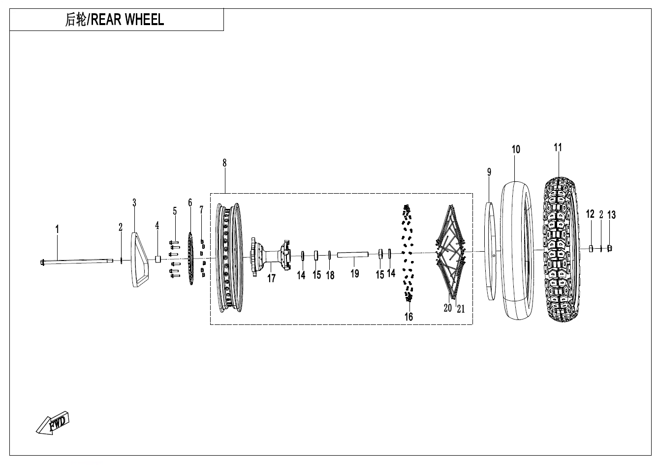 REAR WHEEL - F11