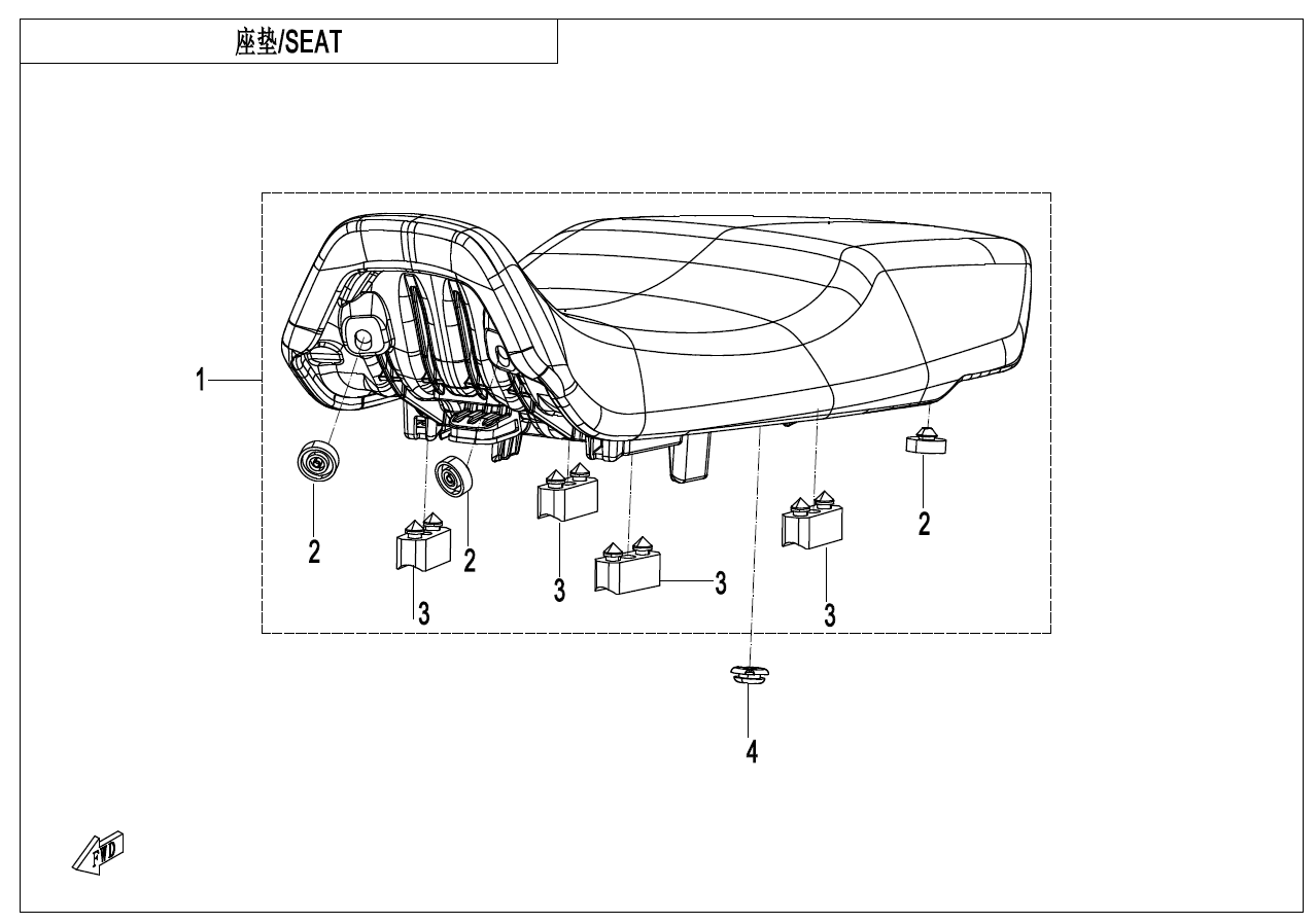 SEAT ASSY(CFLITE) - F13-B