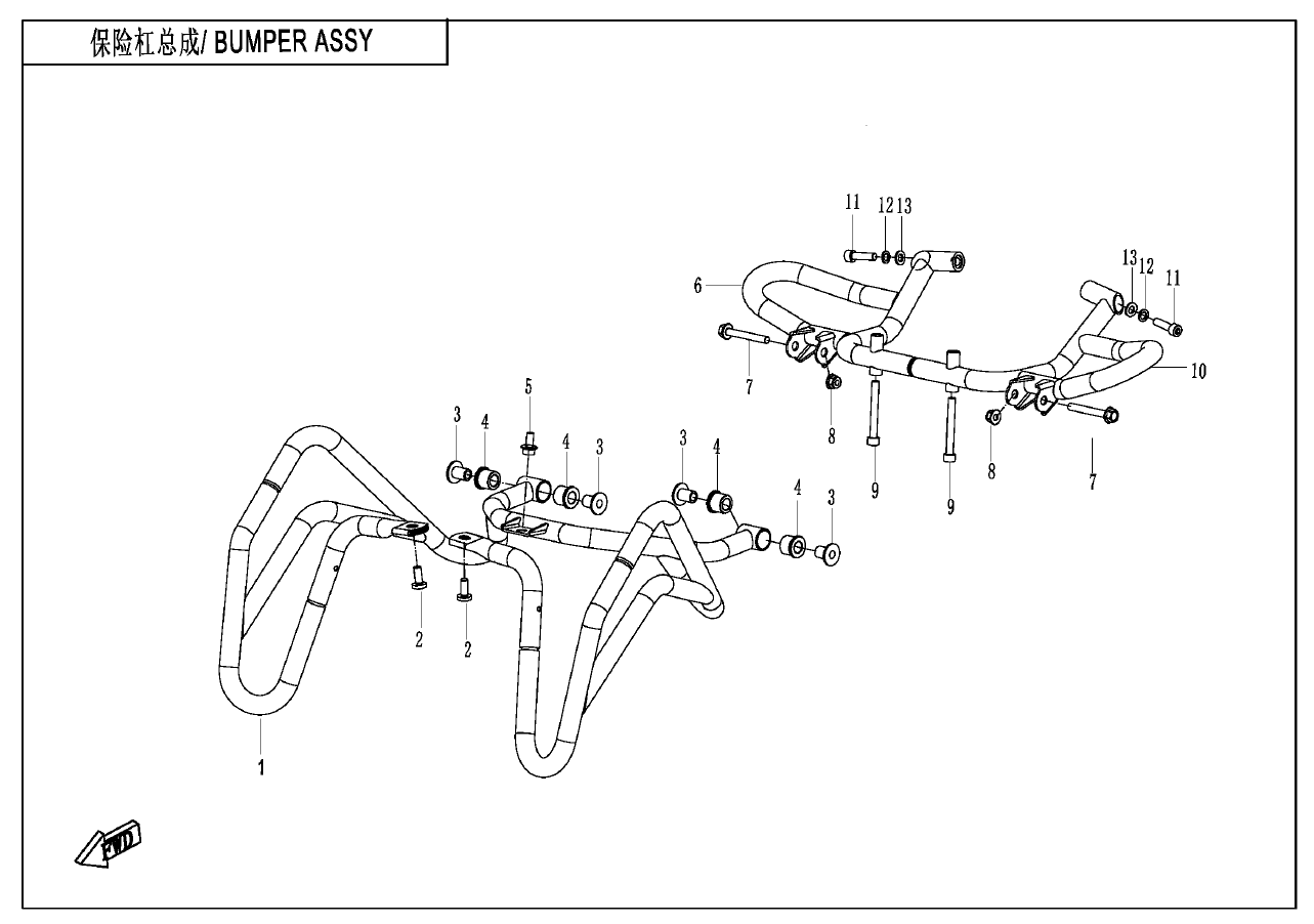 BUMPER  ASSY - F23