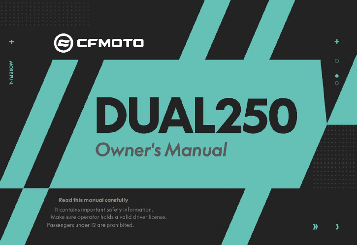 OWNERS MANUAL - F38-A