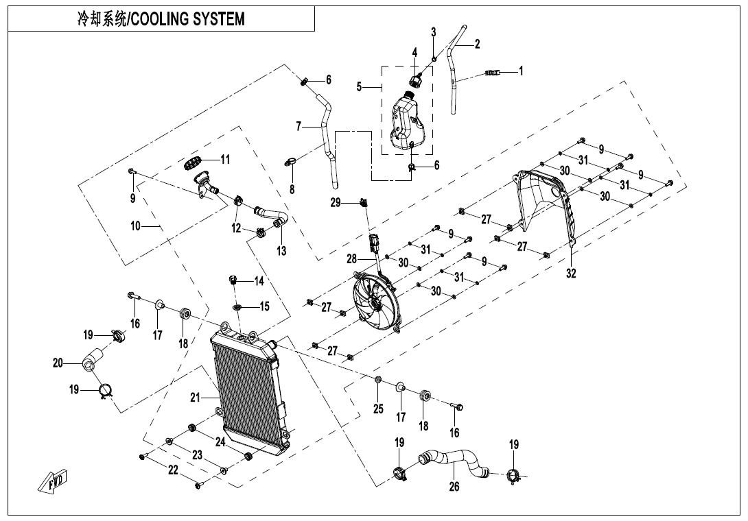 COOLING SYSTEM - F18-A