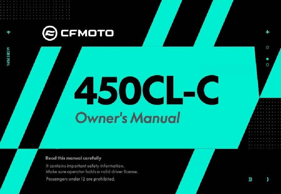 OWNER\'S MANUAL(ENGLISH) - F38-A