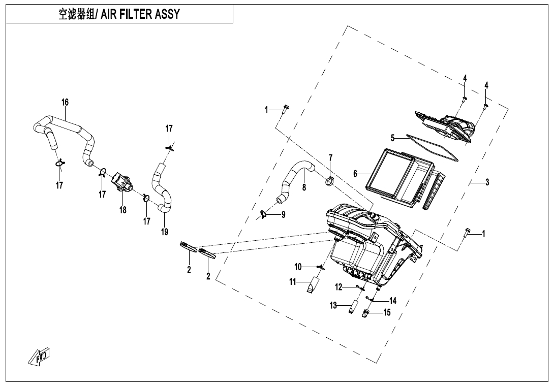 AIR FILTER ASSY - F41-A