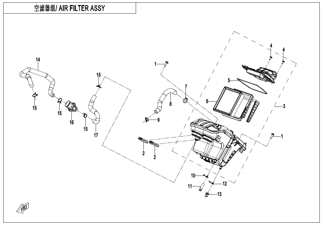 AIR FILTER(BRAZIL) - F41-B