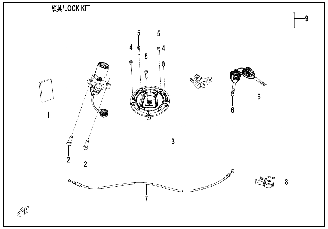 LOCK KIT - F01