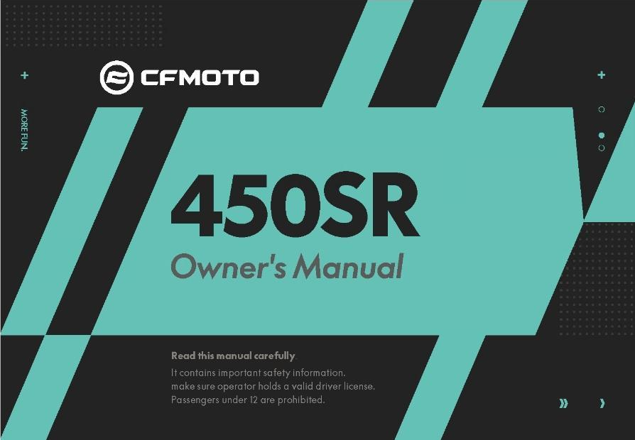 OWNERS MANUAL - F38