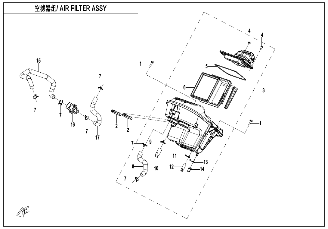 AIR FILTER ASSY - F41