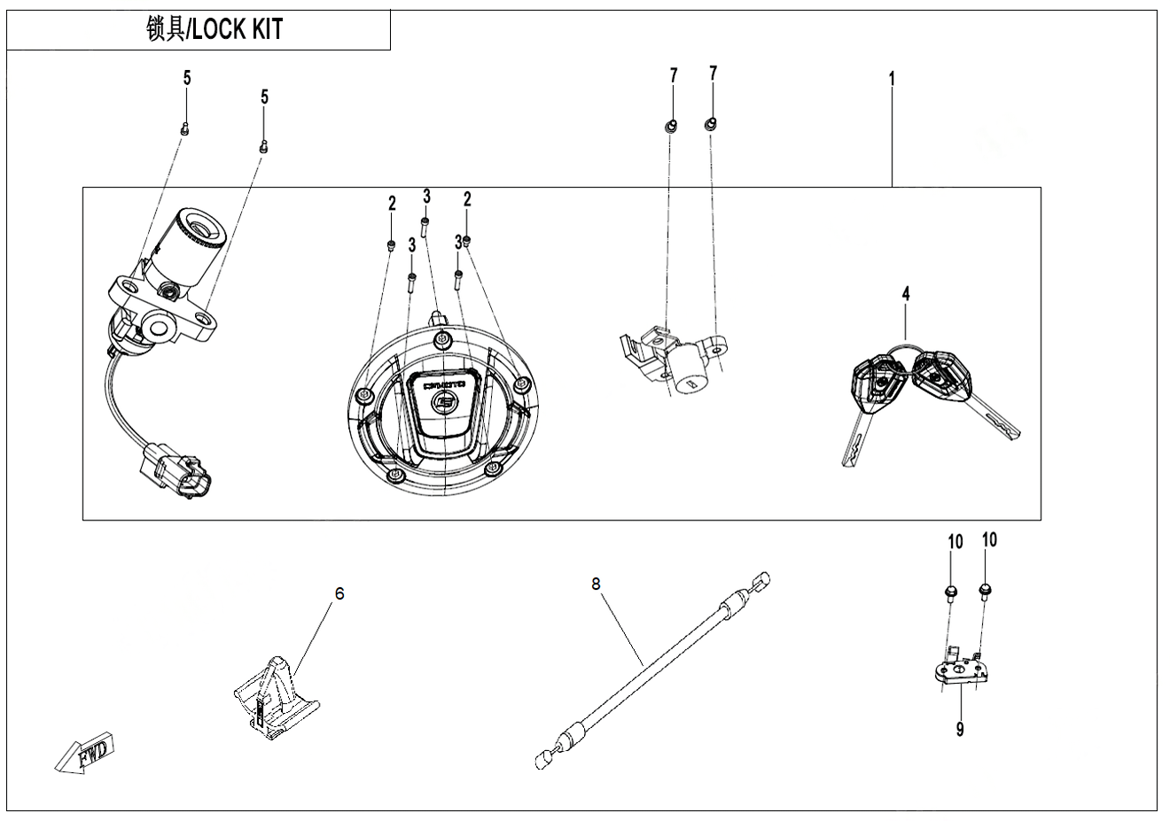 LOCK KIT - F01