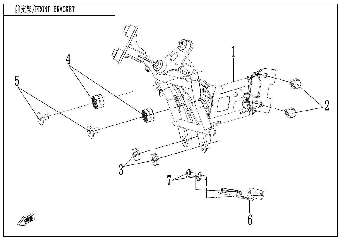 FRONT BRACKET - F03-3