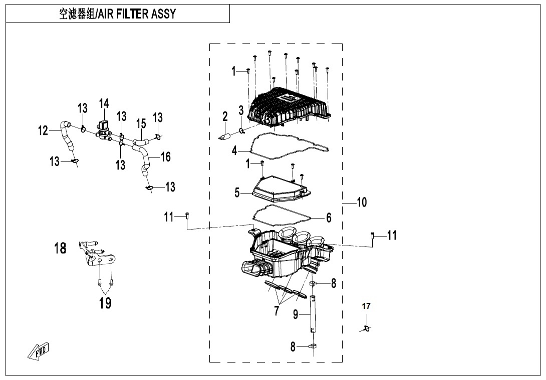 AIR FILTER ASSY - F41