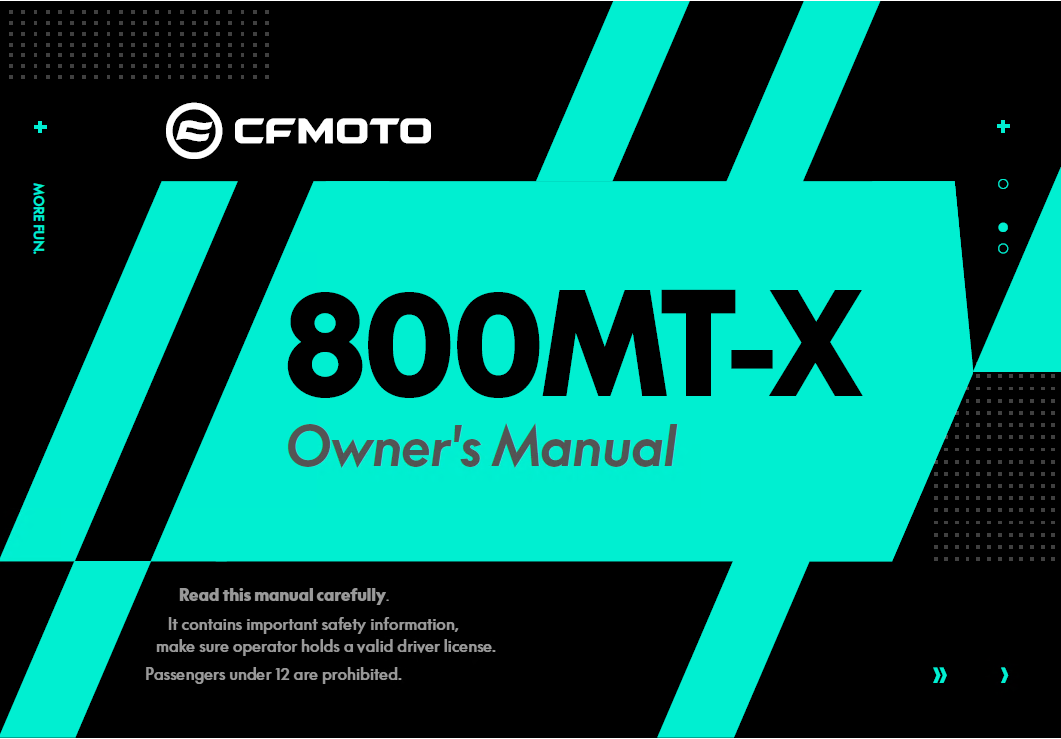 OWNERS MANUAL - F38-A