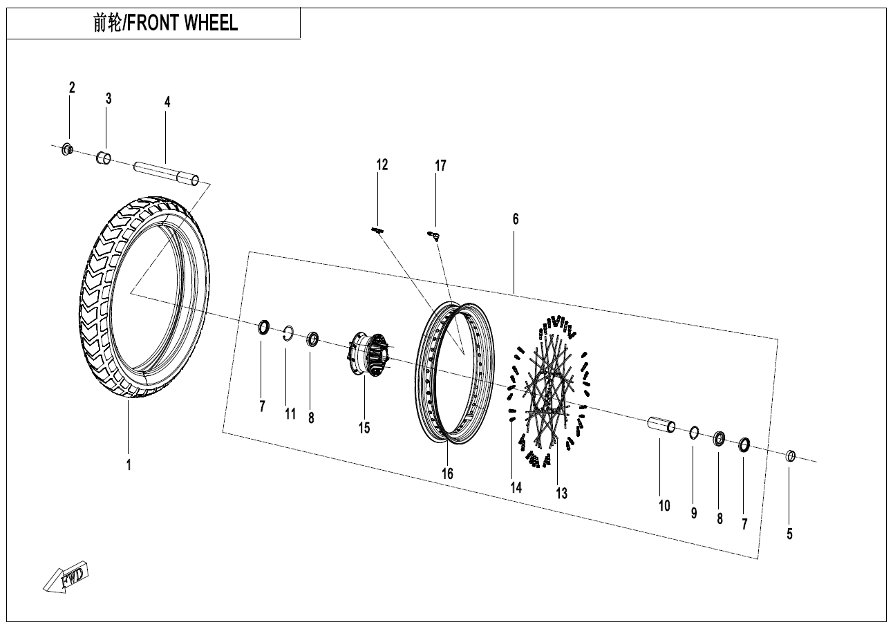 FRONT WHEEL(SPORT) - F07-A