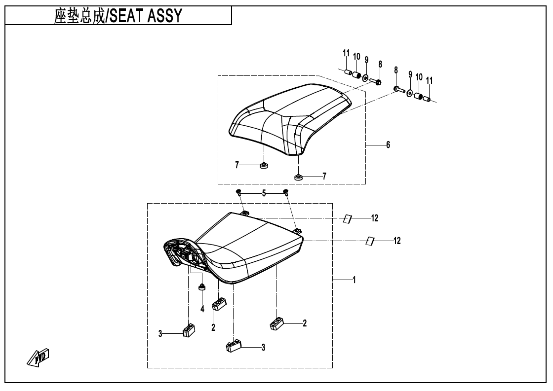 SEAT ASSY(SPORT) - F13-A