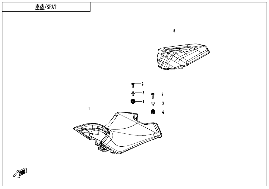 SEAT ASSY - F13