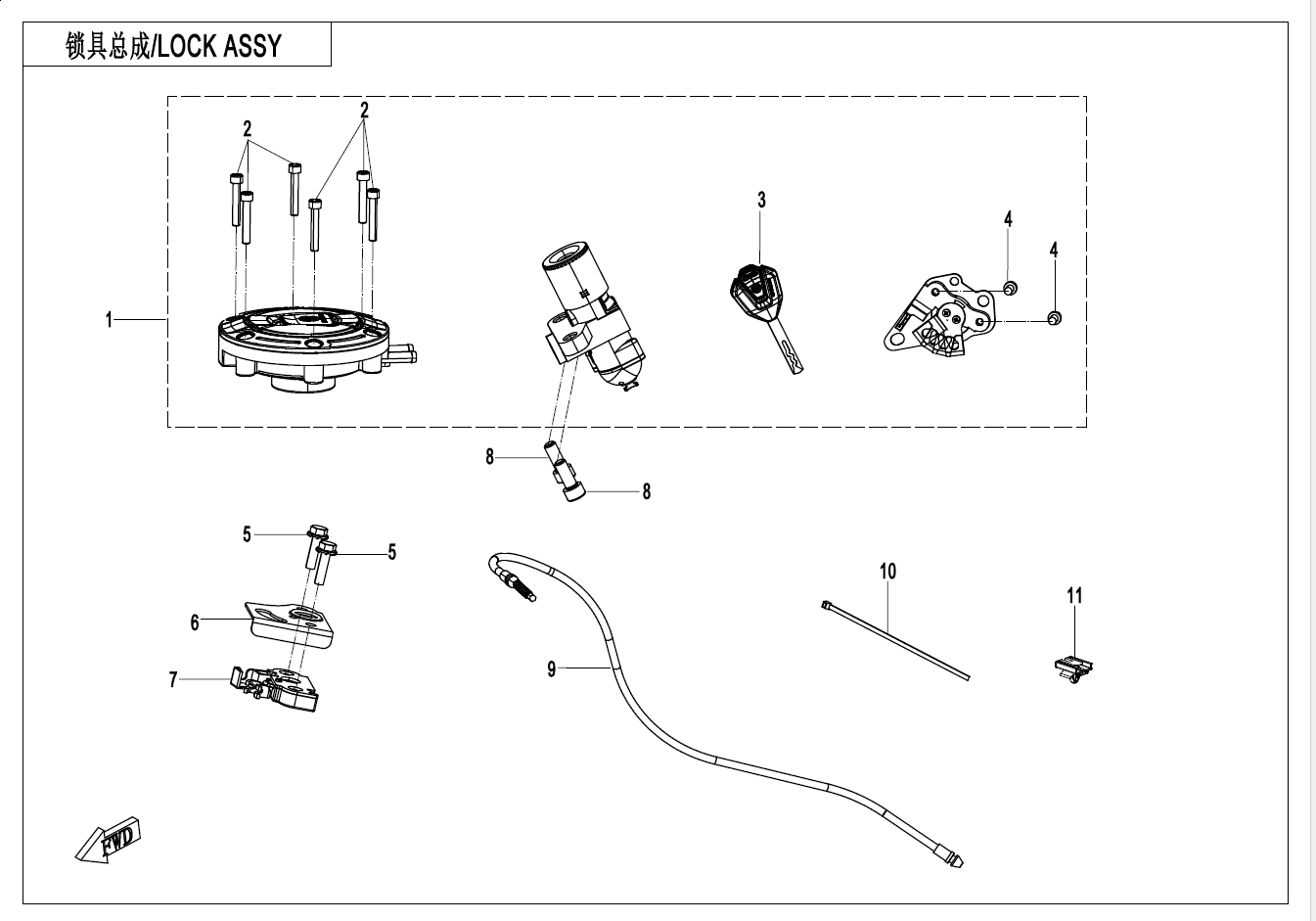 LOCK KIT - F01