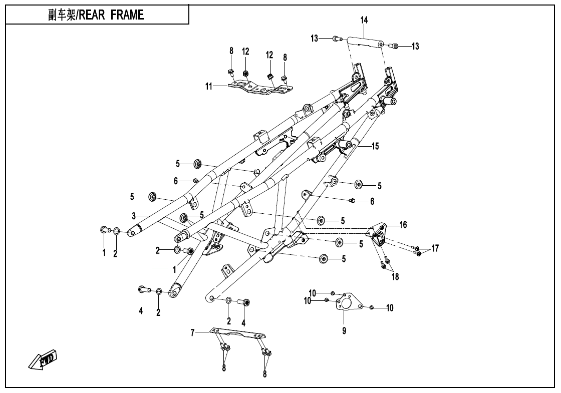 REAR FRAME - F03-2