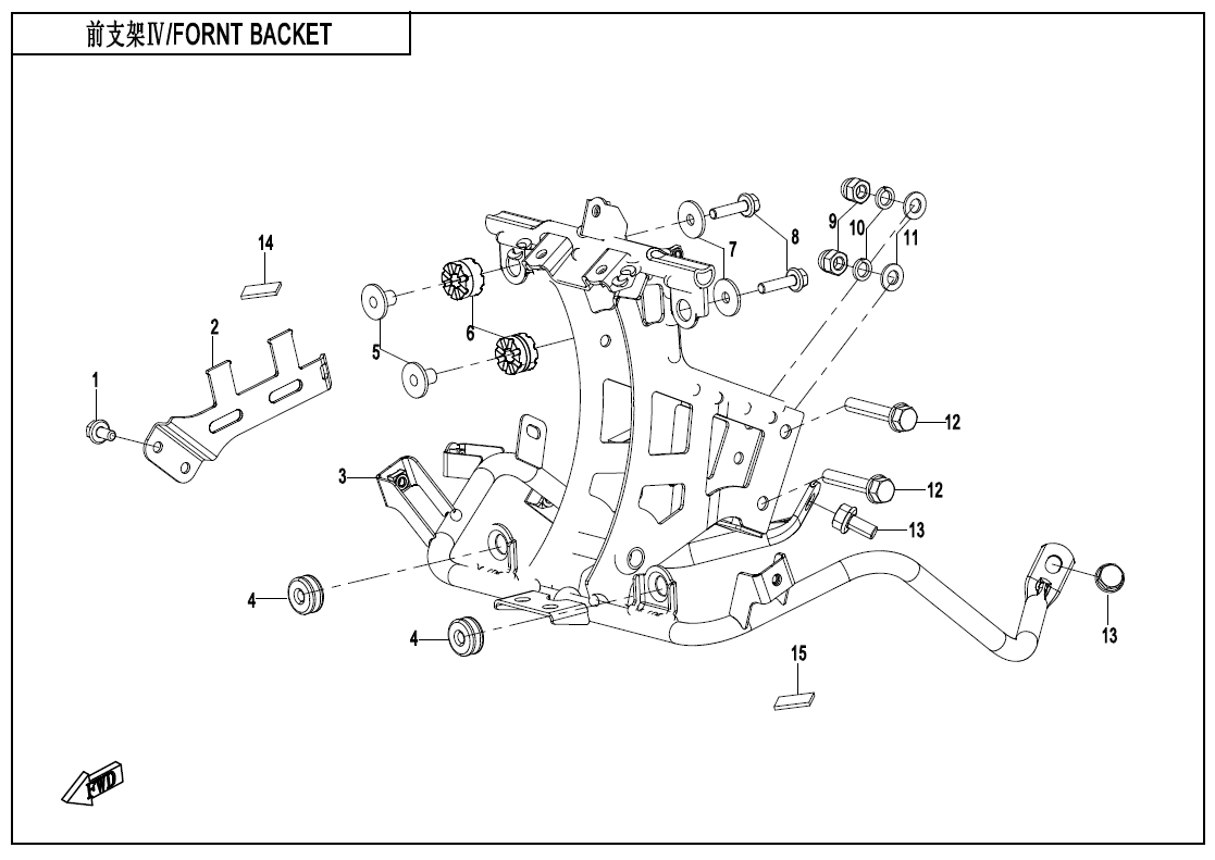 FRONT BRACKET - F03-4