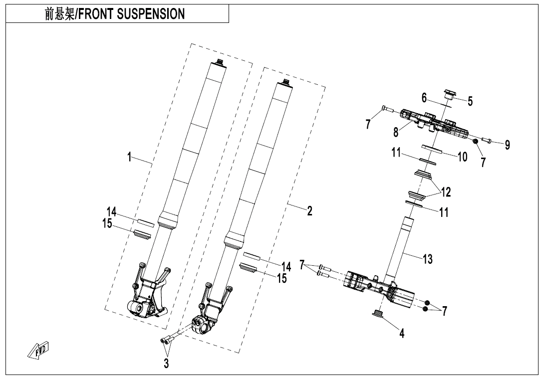FRONT SHOCK ABSORBER - F05