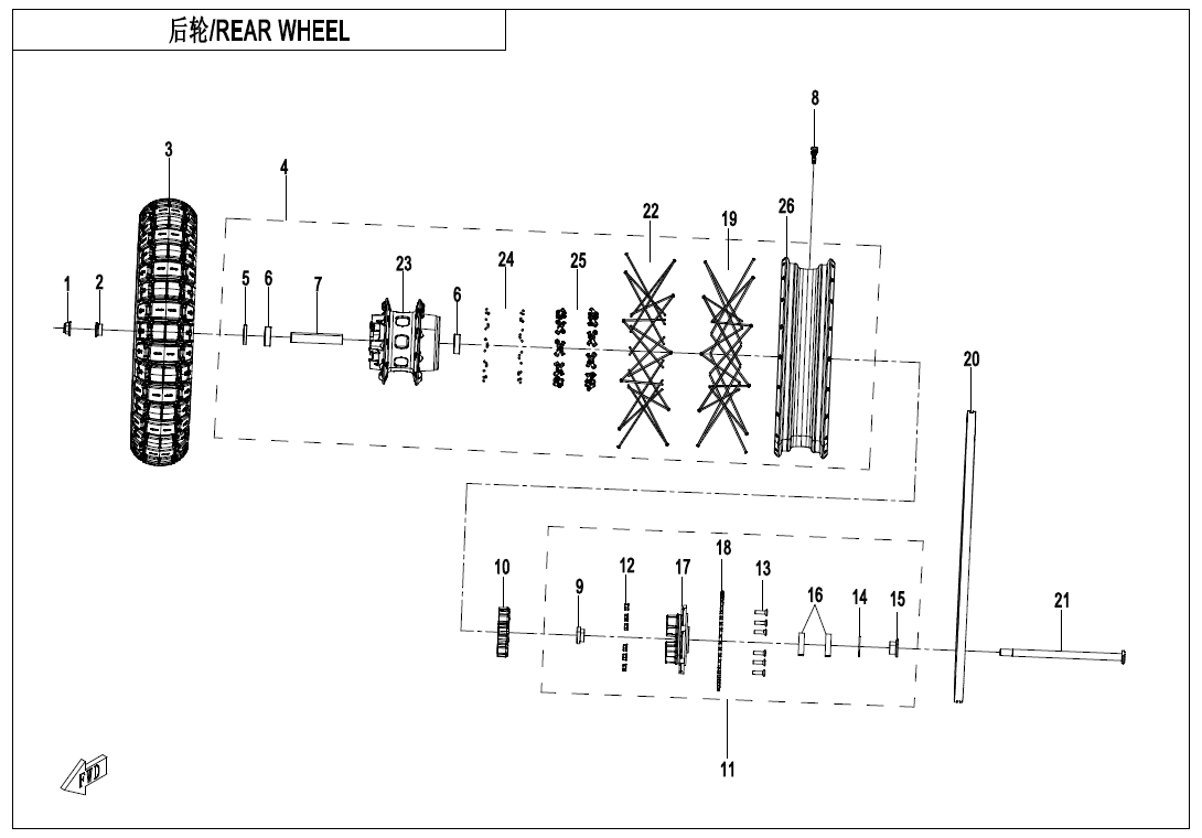 REAR WHEEL - F11